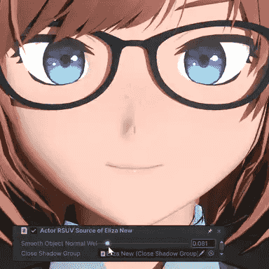 Flattened face lighting