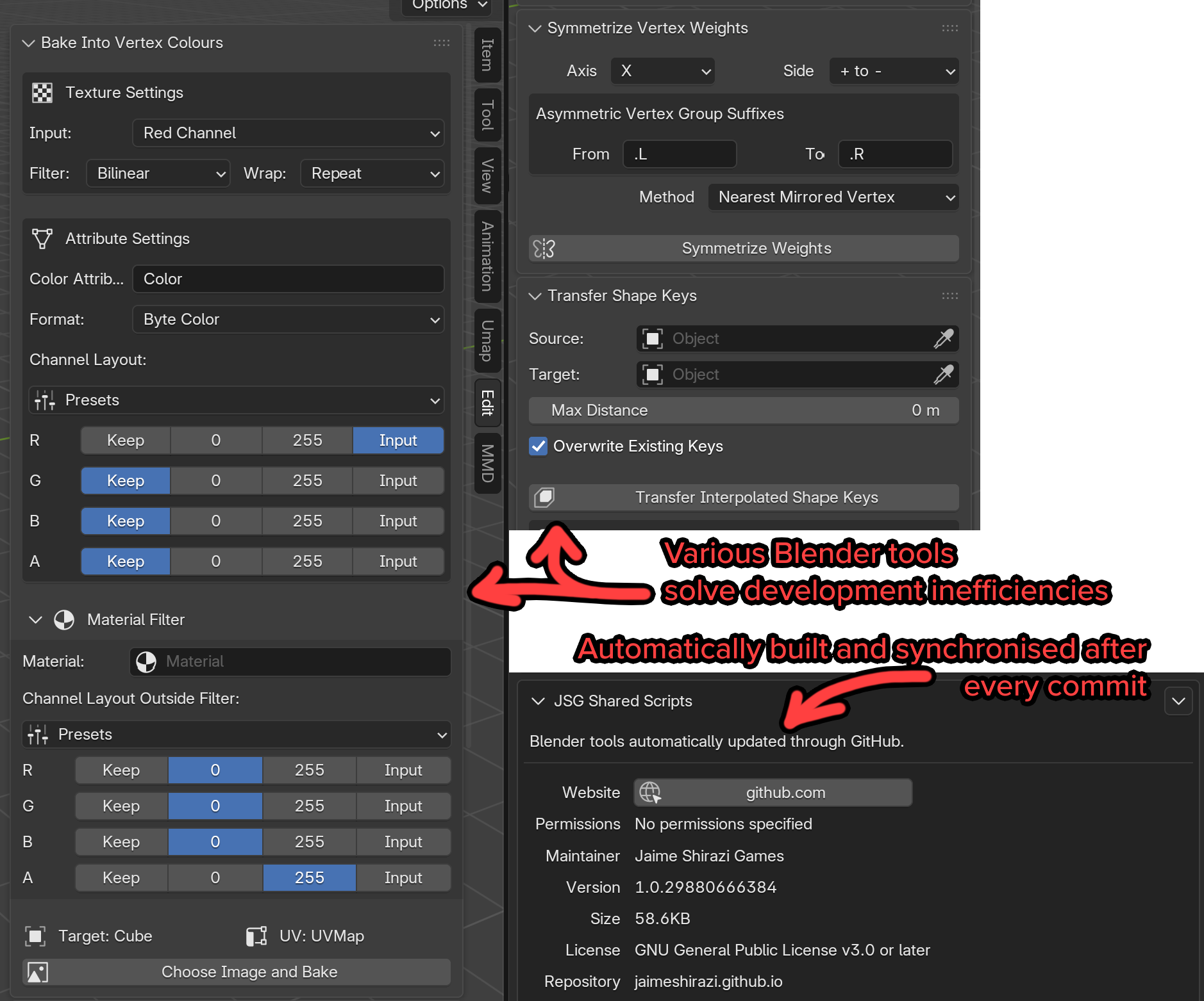 Unified Blender tool pack